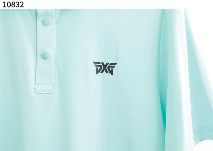 PXG 남성 여름 패턴 포인트 카라 숏 슬리브 티셔츠(4color)