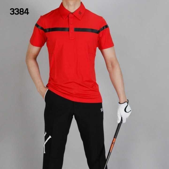 어뉴 남자 3384 한줄라인 반팔 카라티(3color)