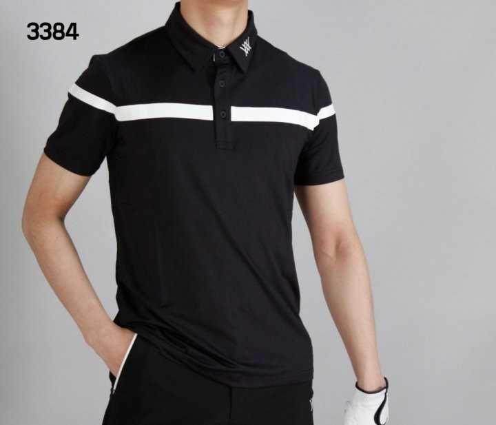 어뉴 남자 3384 한줄라인 반팔 카라티(3color)