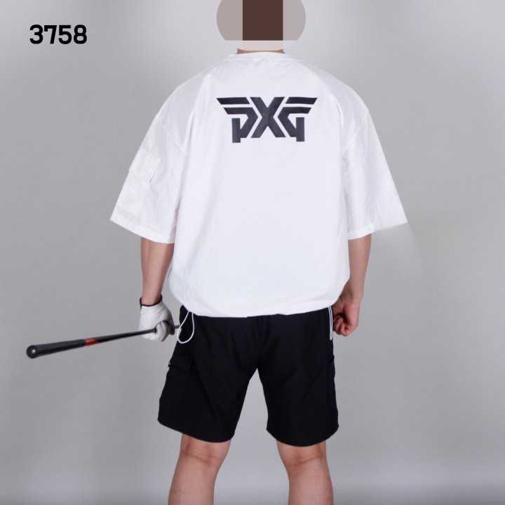 PXG 남자 3758 넥지퍼 반팔 아노락(2color)