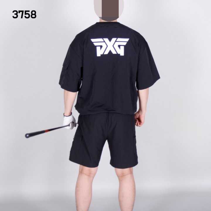 PXG 남자 3758 넥지퍼 반팔 아노락(2color)