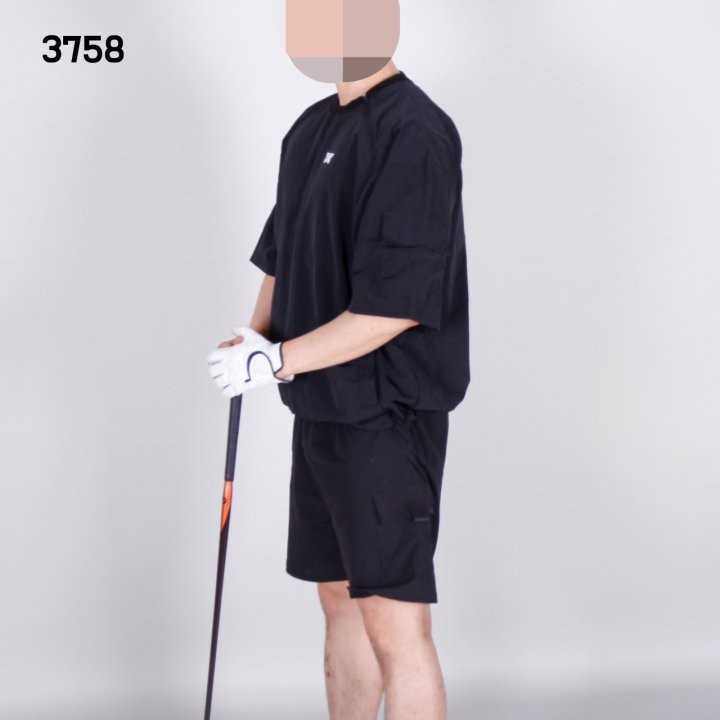 PXG 남자 3758 넥지퍼 반팔 아노락(2color)