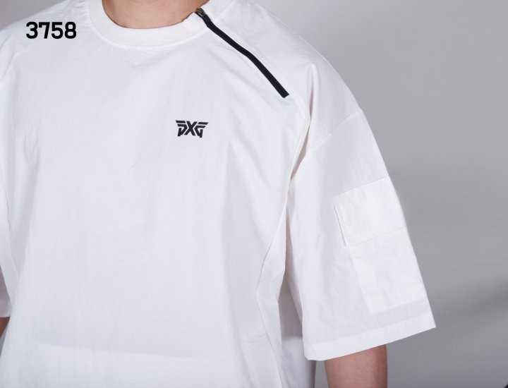 PXG 남자 3758 넥지퍼 반팔 아노락(2color)