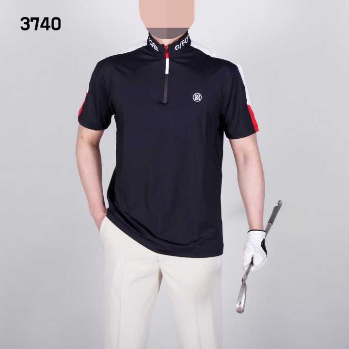 지포어 남자 3740 숄더배색 반팔 카라티(2color)