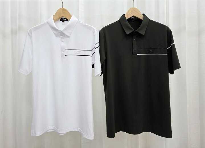 PXG 남성 P사 슬리브 카라 셔츠(2color)