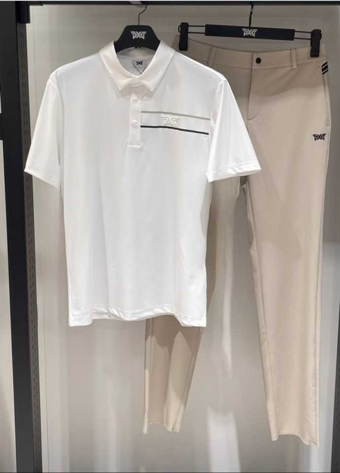 PXG 남성 P사 슬리브 카라 셔츠(2color)
