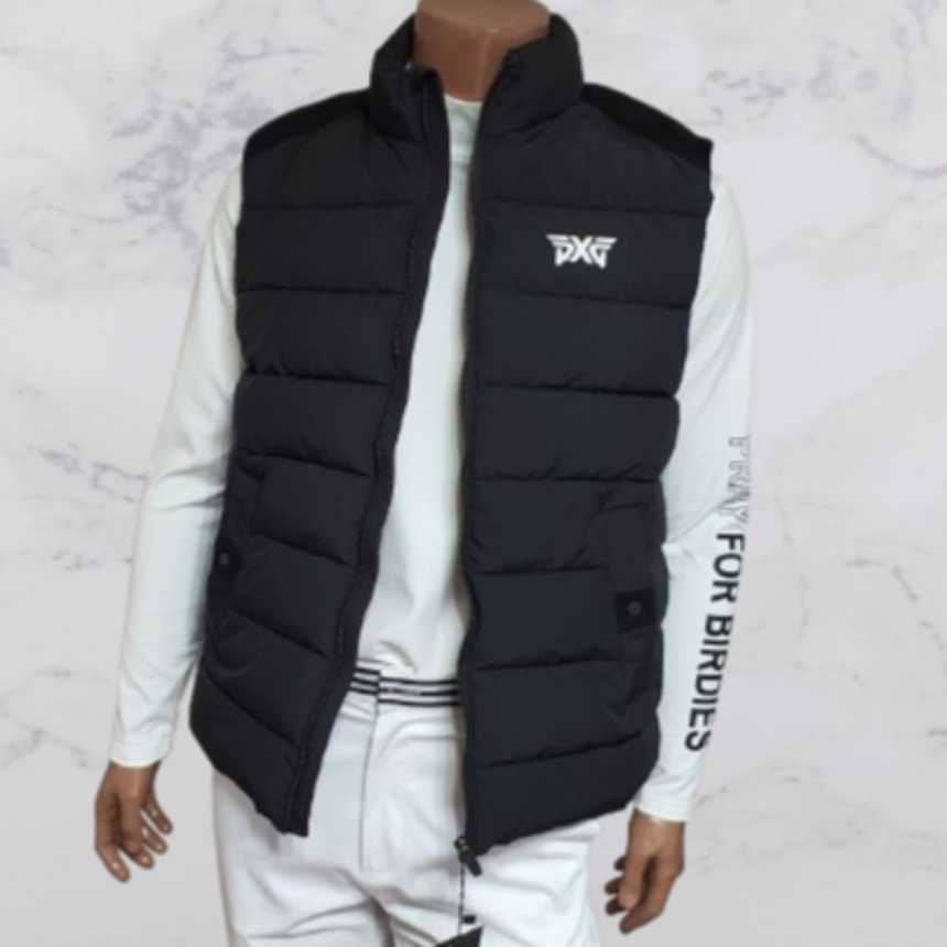 PXG 남성 오리털 고주파 풀집업 베스트(2color)