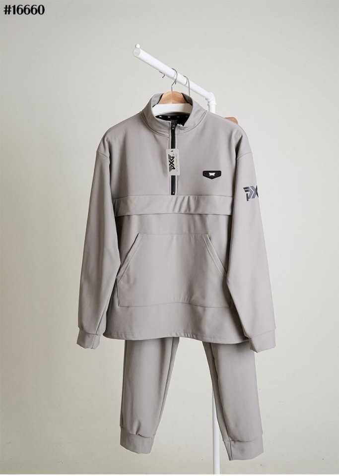 PXG 남성 기모 본딩아노락 자켓&기모 본딩 카고 조거 팬츠 세트(2color)