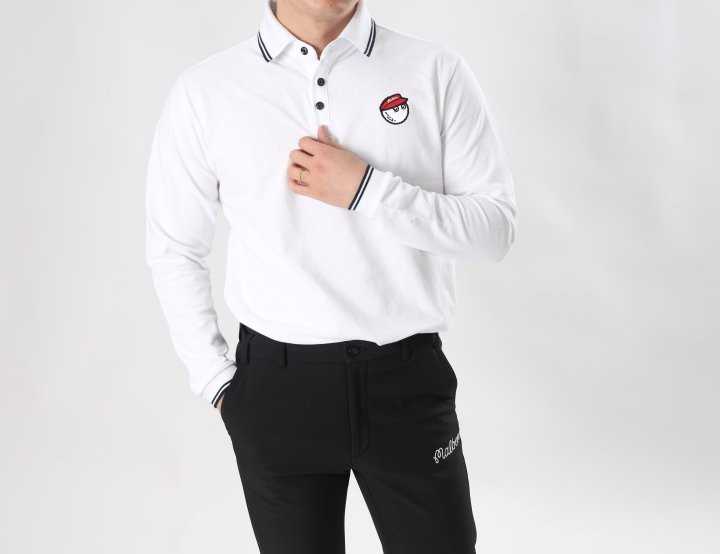 말본 두줄 PK 긴팔(4color)