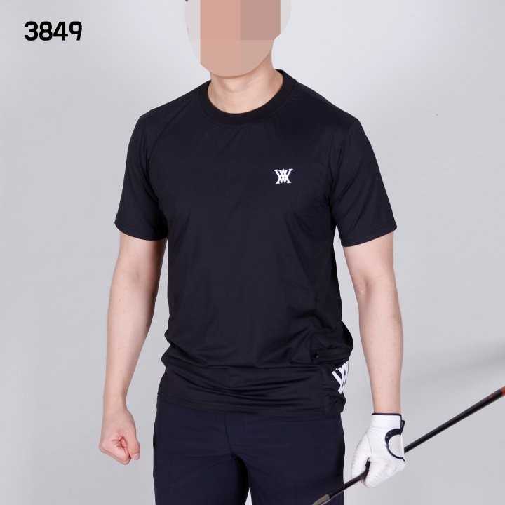어뉴 남자 3849 사이드포켓 라운드 반팔 티셔츠(2color)