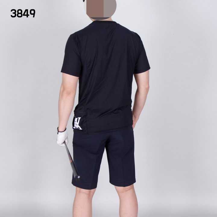 어뉴 남자 3849 사이드포켓 라운드 반팔 티셔츠(2color)