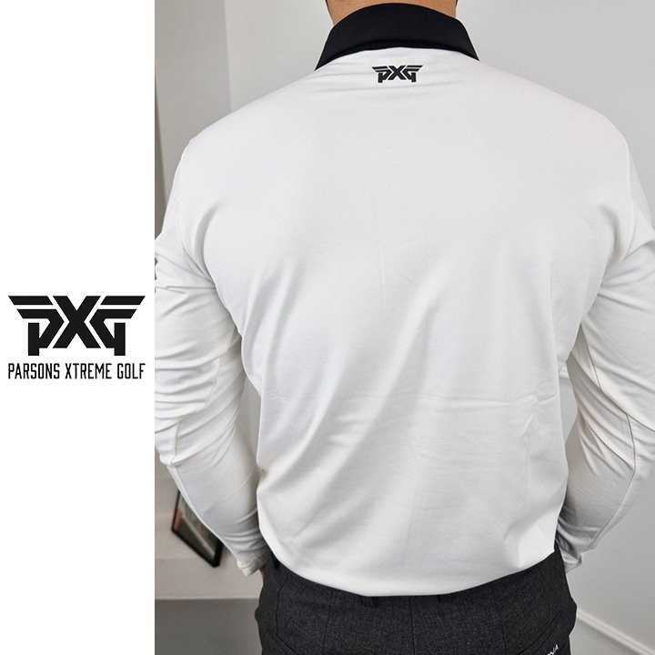 PXG 남성 기모 삼단 배색 티셔츠(2color)