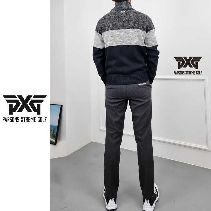 PXG 남성 배색 니트 집업(2color)