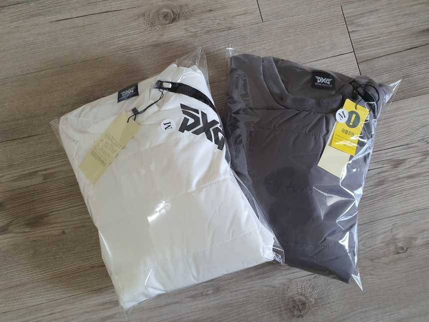 PXG 남성 사선 방풍 패딩 티셔츠(2color)