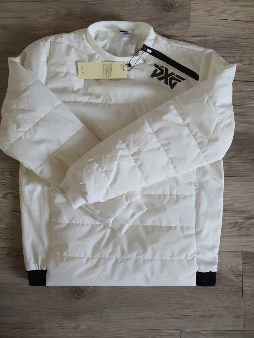PXG 남성 사선 방풍 패딩 티셔츠(2color)