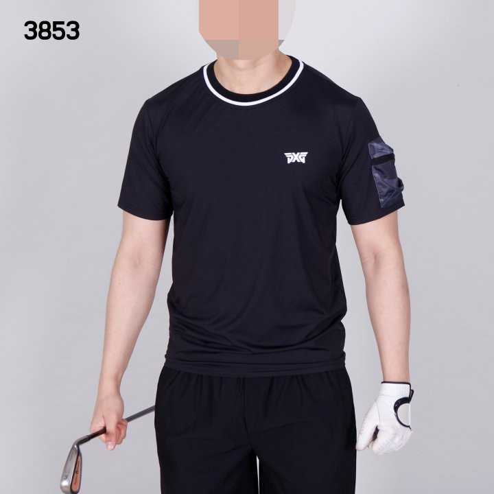 PXG 남자 3853 카모포켓 반팔 라운드 티셔츠(2color)