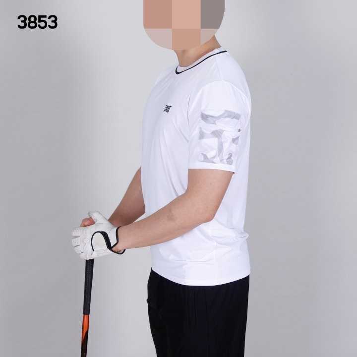 PXG 남자 3853 카모포켓 반팔 라운드 티셔츠(2color)