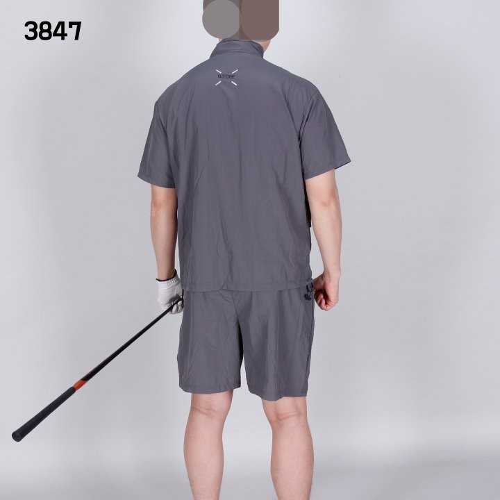 지포어 남자 3847 포켓 반팔 아노락 반바지 세트(2color)