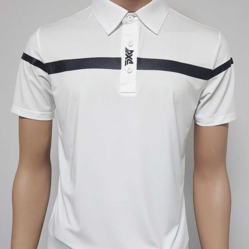 PXG 남성 목단추 로고 골프 셔츠(2color)