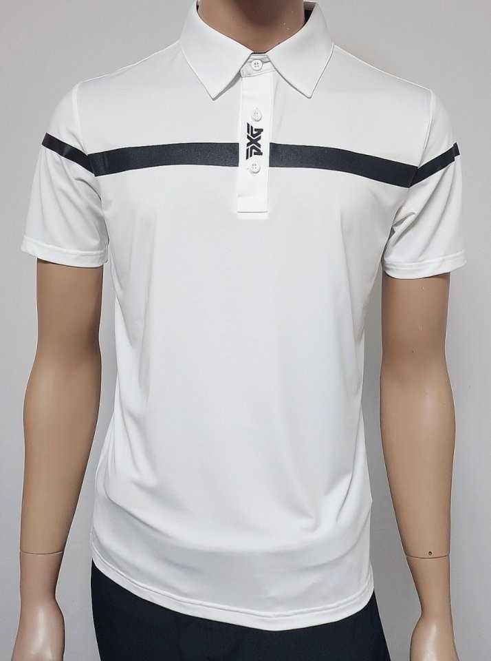 PXG 남성 목단추 로고 골프 셔츠(2color)