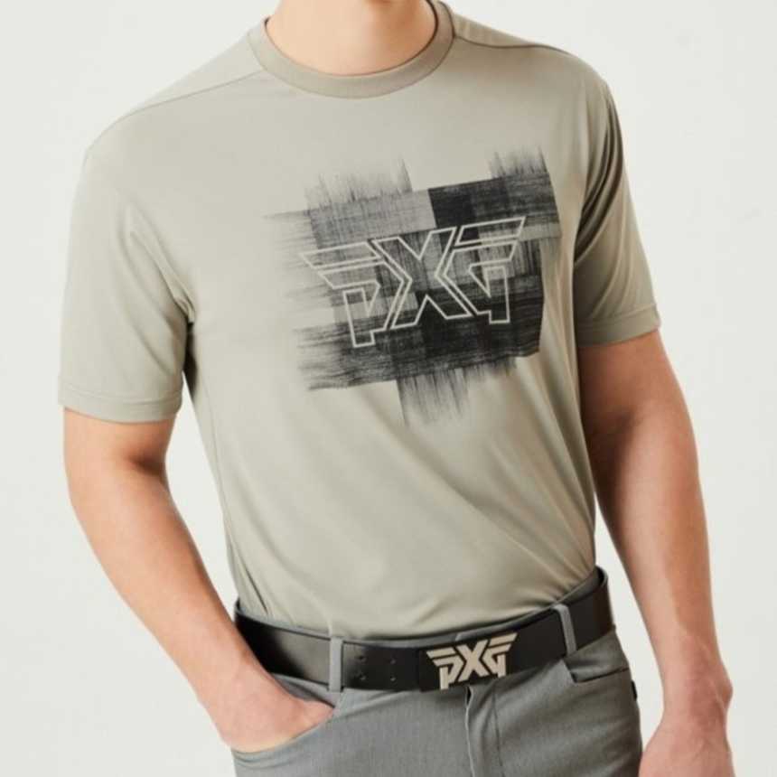 PXG 남성 여름 그래픽 라운드 넥 반팔 티셔츠(2color)