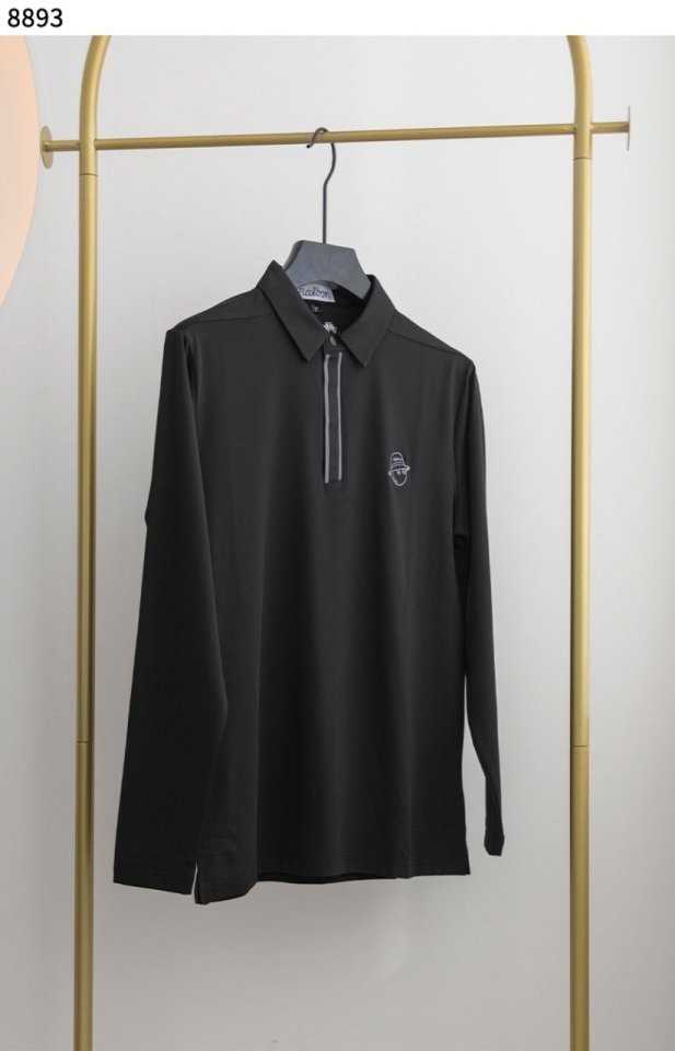 말본 버킷햇 로고 남성 롱슬리브 PK 티셔츠(3color)