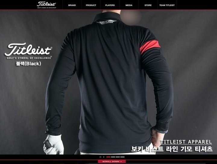 타이틀리스트 보키 바스트 라인 기모 티셔츠(3color)