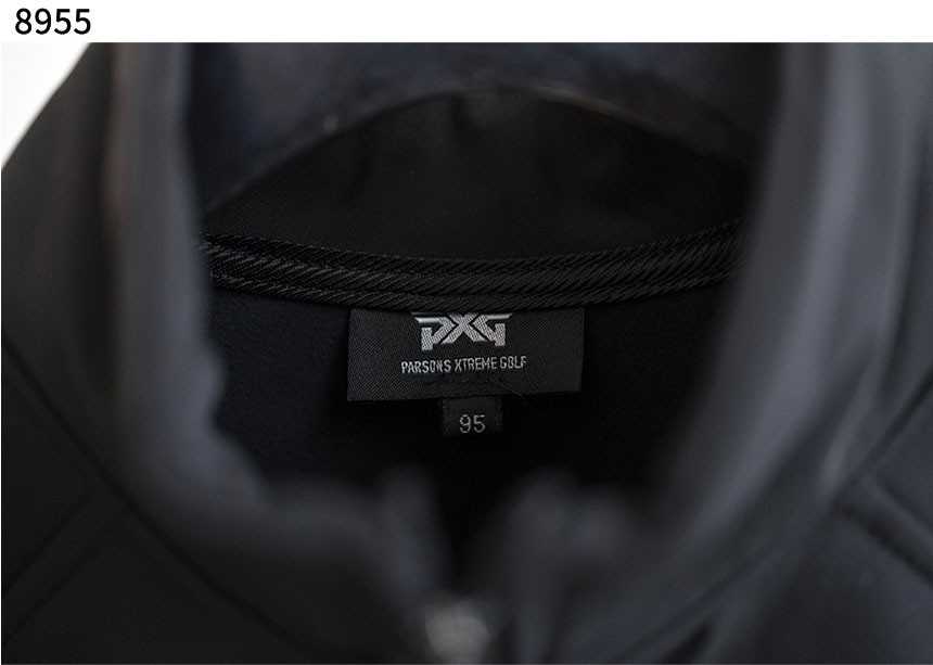 PXG 남성 기모 본딩 백 로고 아노락 자켓