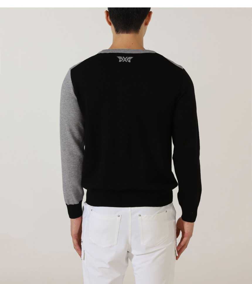 PXG 수입 맨즈 빅로고 라운드넥 스웨터(2color)