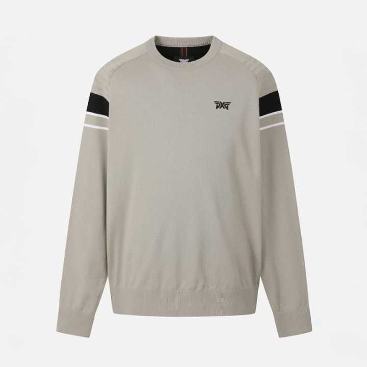 PXG 남성 수입 라운드 풀오버 니트(2color)
