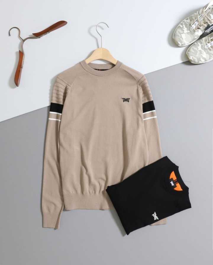 PXG 남성 수입 라운드 풀오버 니트(2color)