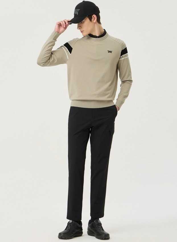 PXG 남성 수입 라운드 풀오버 니트(2color)
