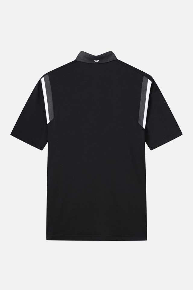 PXG 남성 여름 컬러 블록 카라 숏 슬리브 티셔츠(3color)