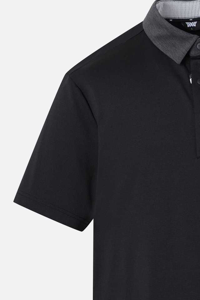 PXG 남성 여름 컬러 블록 카라 숏 슬리브 티셔츠(3color)