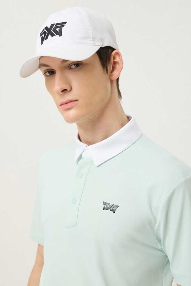 PXG 남성 여름 컬러 블록 카라 숏 슬리브 티셔츠(3color)