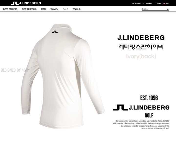제이린드버그 레터링 스판하이넥 쿨이너(2color)
