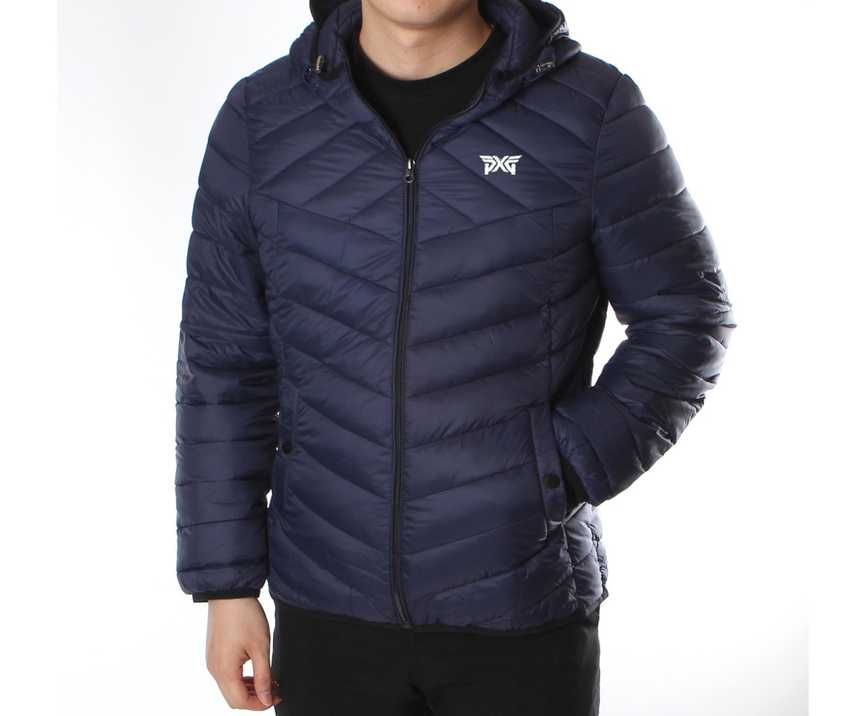 PXG 격자퀼팅 후드 경량패딩(4color)