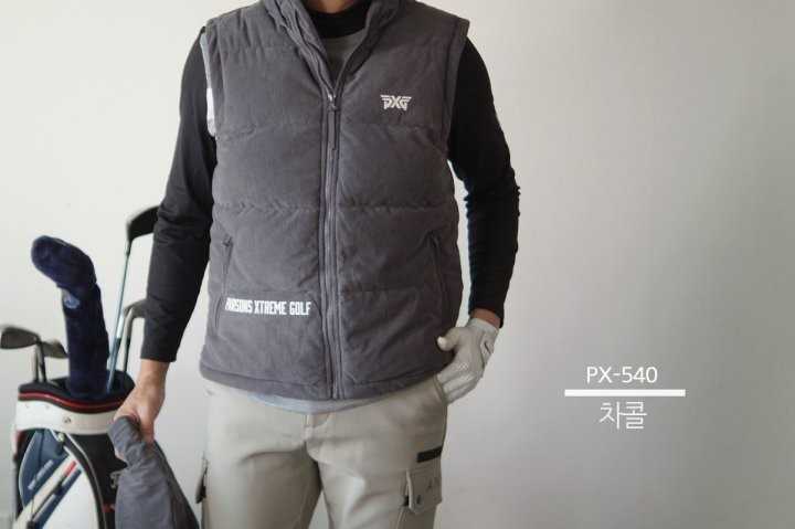 PXG 남성 PX-540 코듀로이패딩 베스트(2color)
