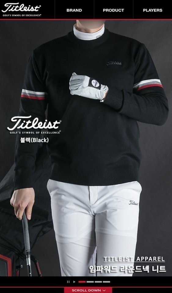 타이틀리스트 임파워드 라운드넥 니트(3color)