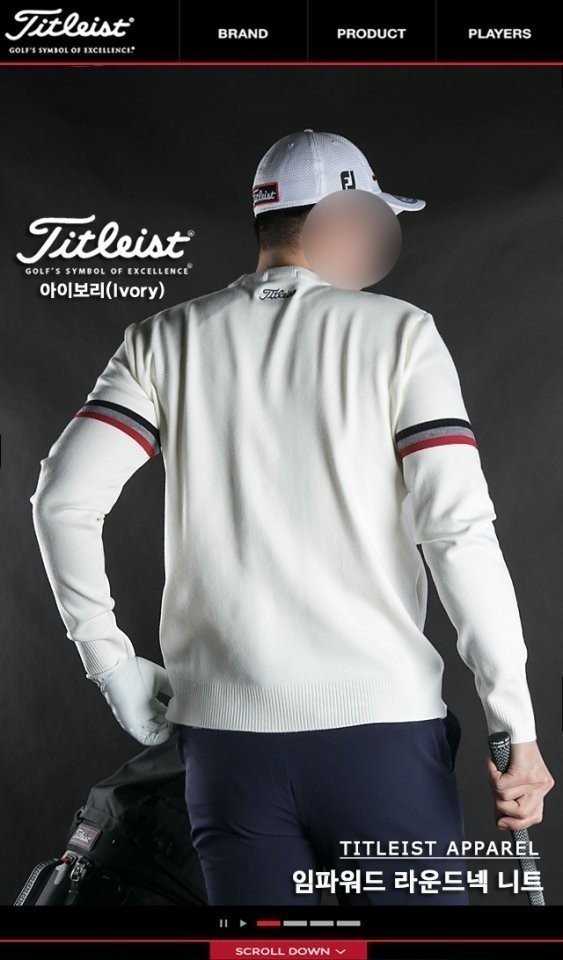 타이틀리스트 임파워드 라운드넥 니트(3color)