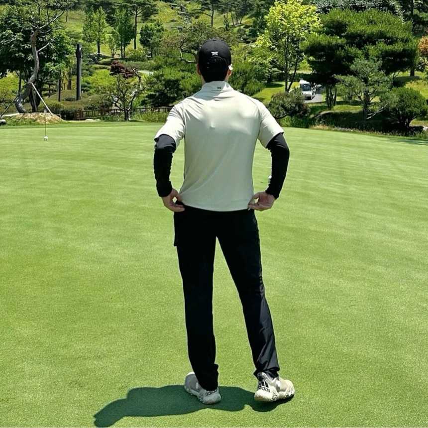 PXG 맨즈 썸머 쿨 슬리브 레이어드 카라 긴팔 티셔츠(2color)