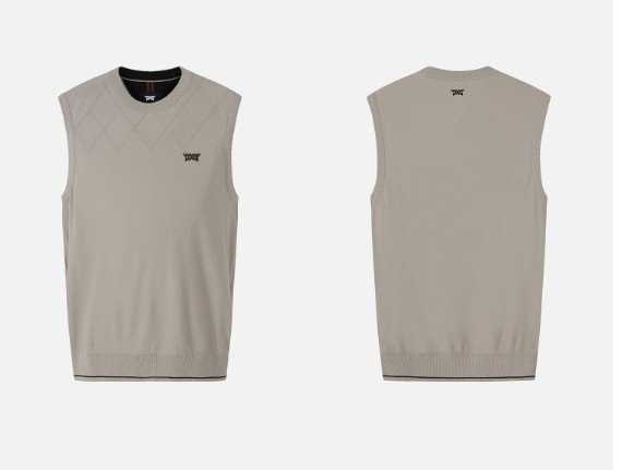 PXG 남성 라운드 넥 니트 베스트(2color)