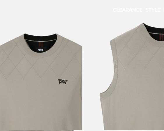 PXG 남성 라운드 넥 니트 베스트(2color)