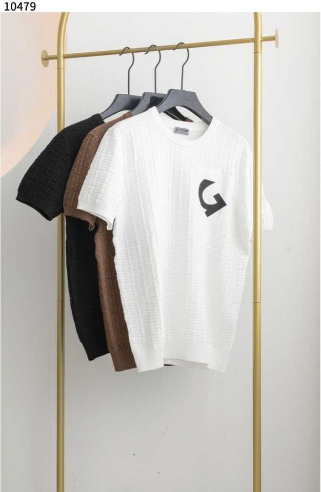 지포어 남성 가슴 포켓 반팔 니트(3color)