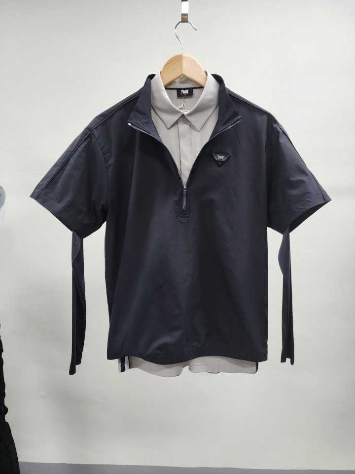 PXG 남성 여름 숏 슬리브 아노락 자켓