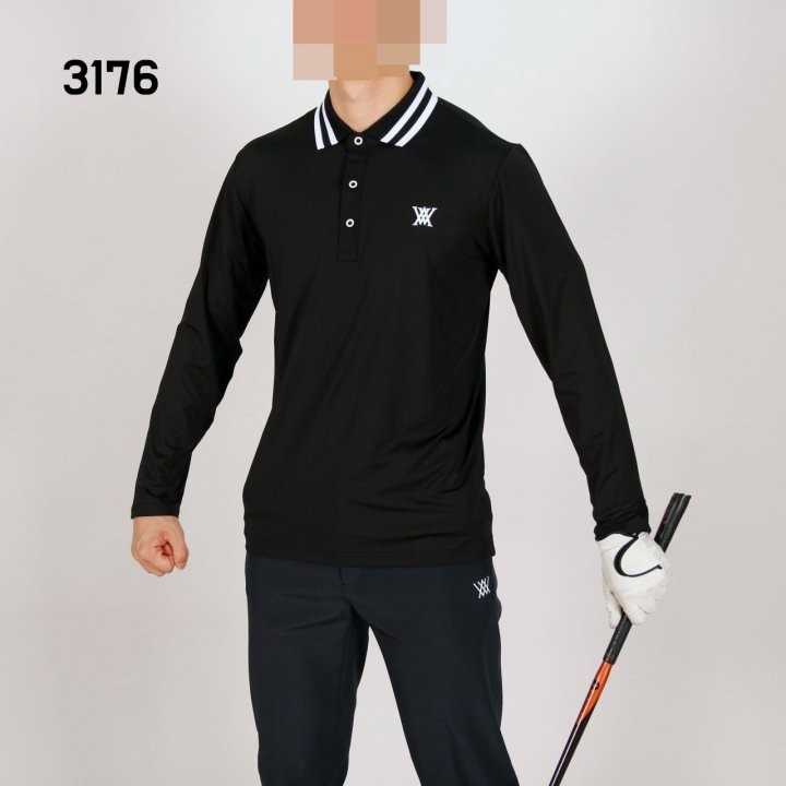 어뉴 남자 3176 카라두줄 기모 긴팔 카라티(3color)