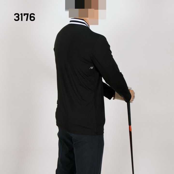 어뉴 남자 3176 카라두줄 기모 긴팔 카라티(3color)
