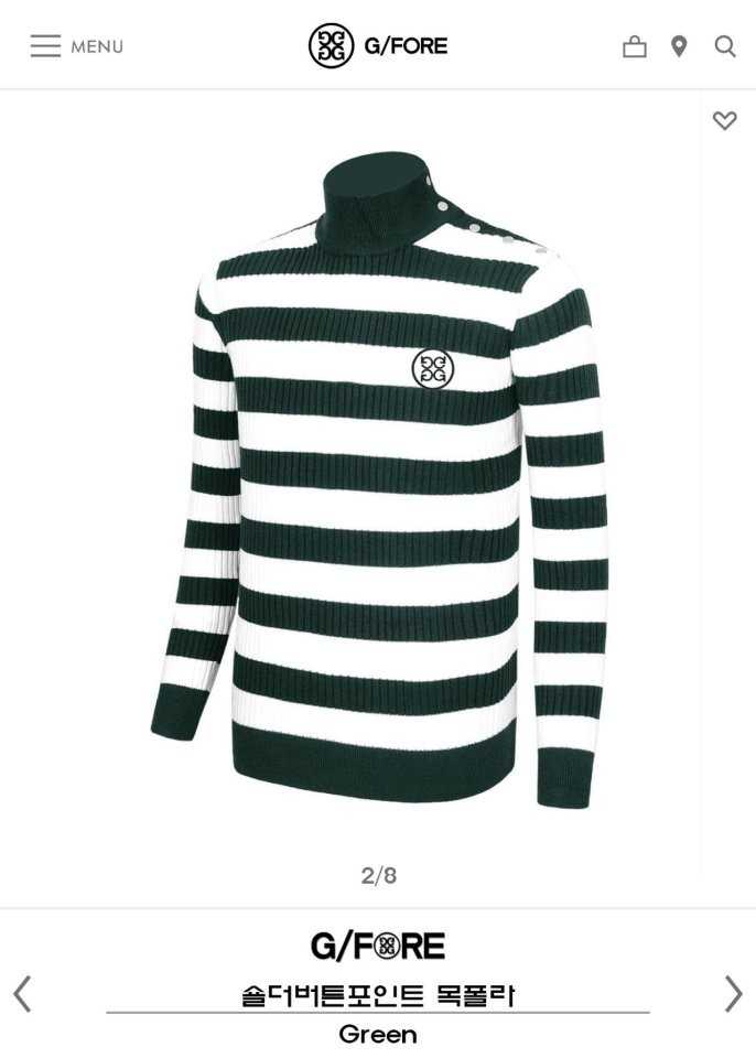 지포어 숄더버튼 포인트 목폴라(2color)