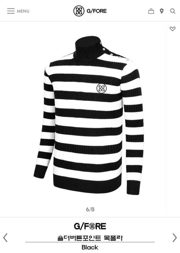 지포어 숄더버튼 포인트 목폴라(2color)