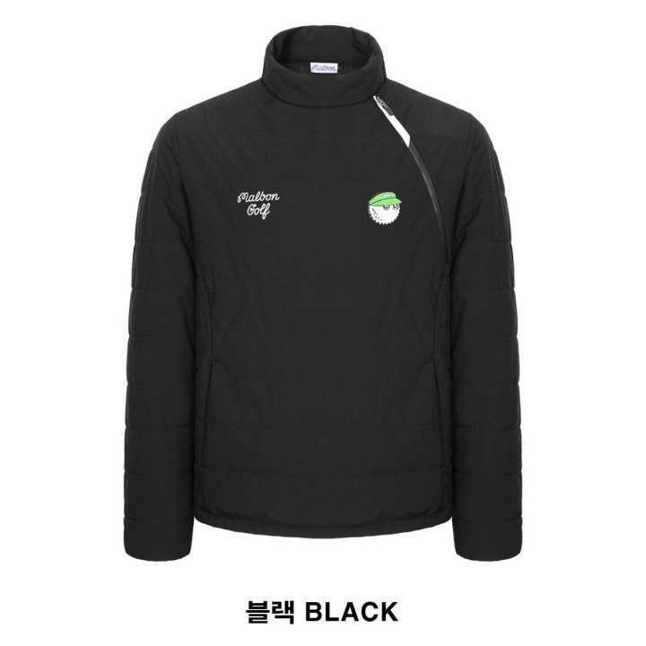 말본 모크넥 풀집업 패딩 맨투맨(2color)